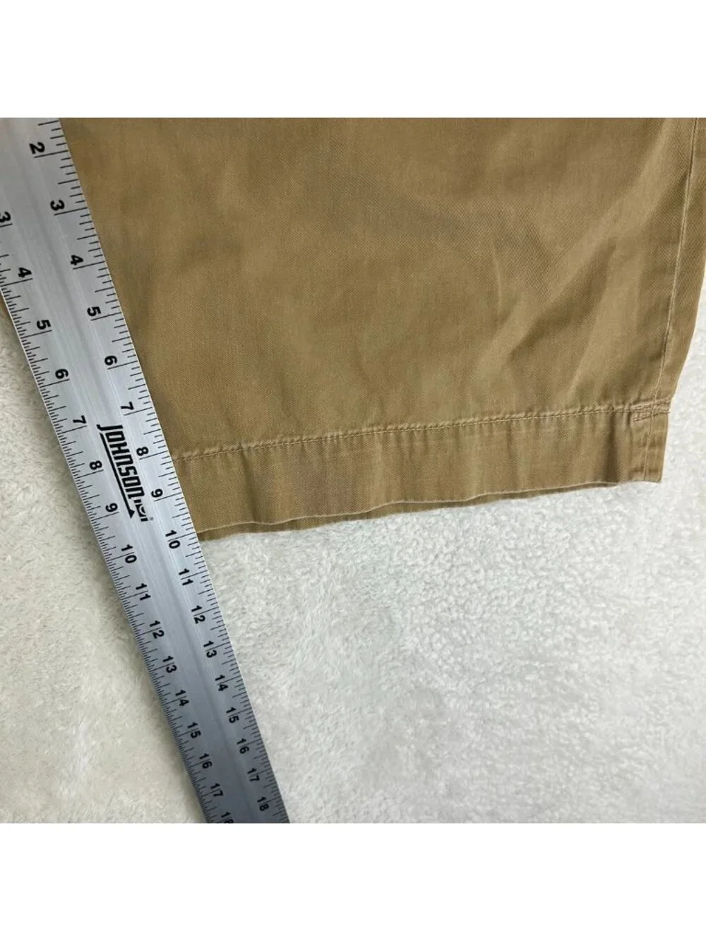 Polo by Ralph Lauren‎ Chino Shorts Mens 42 Brown Relaxed Fit Drawstring “Read”